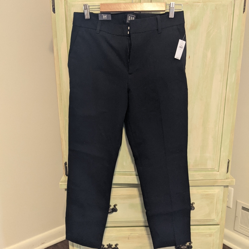 NWT! Gap Slim Ankle High Rise Black Dress Pants